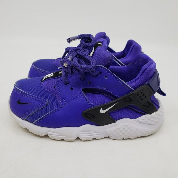 Nike Huarache Run Athletic Sneakers Indigo Burst White Baby Toddler Shoe Size 8C - Picture 7 of 10